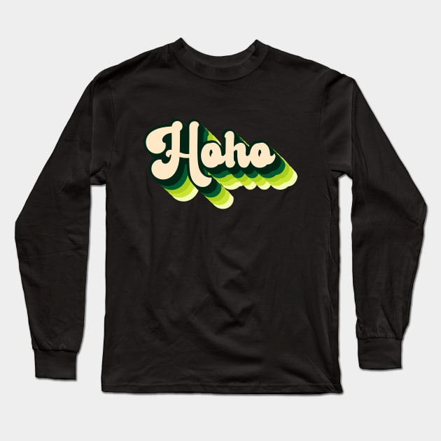 hoho vintage retro Long Sleeve T-Shirt by FIFTY CLOTH